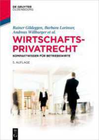 Wirtschaftsprivatrecht : Kompaktwissen für Betriebswirte (De Gruyter Studium)