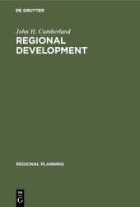 Regional development : Experiences and prospects in the United States of America (Regional Planning 2)
