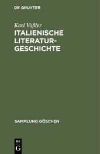 Italienische Literaturgeschichte (Sammlung Göschen 125)
