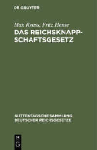 Das Reichsknappschaftsgesetz : In der Fassung der Bekanntmachung vom 1. Juli 1926. Nebst Einführungsgesetz zum Gesetz vom 23. Juni 1923 (Guttentagsche Sammlung deutscher Reichsgesetze 155)