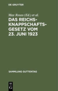 Das Reichsknappschaftsgesetz vom 23. Juni 1923 : Nebst Einführungsgesetz (Sammlung Guttentag 155)