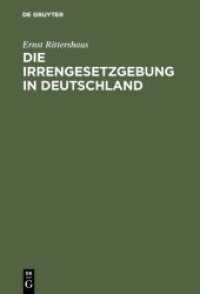 Die Irrengesetzgebung in Deutschland : Nebst einer vergleichenden Darstellung des Irrenwesens in Europa ; (für Ärzte， Juristen und gebildete Laien)