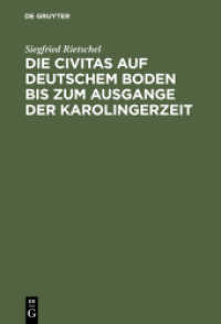 Die Civitas auf deutschem Boden bis zum Ausgange der Karolingerzeit : Ein Beitrag zur Geschichte der deutschen Stadt