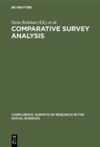Comparative survey analysis (Confluence. Surveys of research in the social sciences 12)