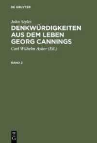 John Styles: Denkwürdigkeiten aus dem Leben Georg Cannings. Band 2