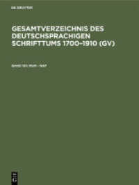 Gesamtverzeichnis des deutschsprachigen Schrifttums 1700-1910 (GV). Band 101 Mum - Nap