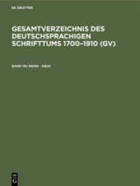 Gesamtverzeichnis des deutschsprachigen Schrifttums 1700-1910 (GV). Band 116 Reink - Reus (Gesamtverzeichnis des deutschsprachigen Schrifttums 1700-1910 (GV) Band 116)