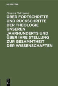 Über Fortschritte und Rückschritte der Theologie unseren Jahrhunderts und über ihre Stellung zur Gesammtheit der Wissens : Rede gahalten am 1. Mai 1878 bei Übernahme des Rectorats der Keiser-Wilhelms-Universität Strassburg