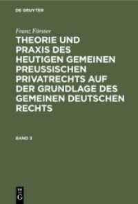 Franz Förster: Theorie und Praxis des heutigen gemeinen preußischen Privatrechts auf der Grundlage des gemeinen deutsche. Band 3 Franz Förster: Theorie und Praxis des heutigen gemeinen preußischen Privatrechts auf der Grundlage