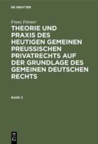 Franz Förster: Theorie und Praxis des heutigen gemeinen preußischen Privatrechts auf der Grundlage des gemeinen deutsche. Band 3 Franz Förster: Theorie und Praxis des heutigen gemeinen preußischen Privatrechts auf der Grundlage