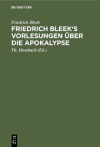 Friedrich Bleek's Vorlesungen über die Apokalypse