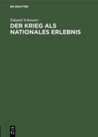 Der Krieg als nationales Erlebnis : Rede gehalten im Saal der Aubette zu Straßburg am 24. Oktober 1914