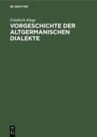 Vorgeschichte der altgermanischen Dialekte : Mit einem Anhang: Geschichte der gotischen Sprache