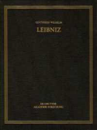 Gottfried Wilhelm Leibniz: Sämtliche Schriften und Briefe. Allgemeiner politischer und historischer Briefwechsel. Reihe. Band 27 Januar - Dezember 1707 （2024. XCIX, 876 S. 248 mm）