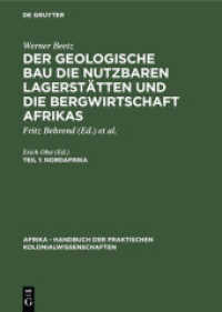 Werner Beetz: Der geologische Bau die nutzbaren Lagerstätten und... / Nordafrika (Werner Beetz: Der geologische Bau die nutzbaren Lagerstätten und die Bergwirtschaft Afrikas Teil 1)