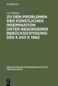 Zu den Problemen der künstlichen Insemination unter besonderer Berücksichtigung des   203 E 1962 (Neue Kölner rechtswissenschaftliche Abhandlungen 65)