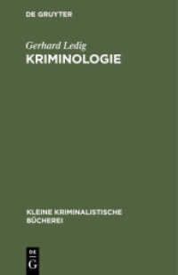 Kriminologie (Kleine kriminalistische Bücherei 6)
