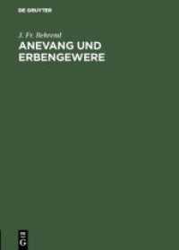 Anevang und Erbengewere : Festschrift im Namen und Auftrag der Breslauer Juristenfacultät. [Herrn Geheimen Justiz-Rath Professor Dr. Karl Georg Christof Beseler zur Feier seines 50jährigen Doctorjubiläums überreicht]
