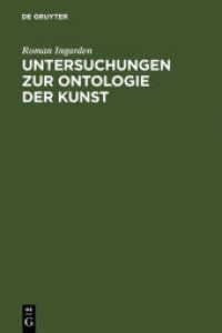 Untersuchungen zur Ontologie der Kunst : Musikwerk - Bild - Architektur - Film