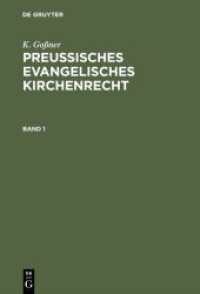 K. Goßner: Preussisches evangelisches Kirchenrecht / K. Goßner: Preussisches evangelisches Kirchenrecht. Band 1 (K. Goßner: Preussisches evangelisches Kirchenrecht Band 1)