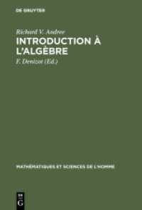 Introduction à l'algèbre (Mathématiques et Sciences de l'Homme .5)