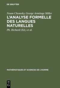 L'analyse formelle des langues naturelles : (Introduction to the formal analysis of natural languages) (Mathématiques et Sciences de l'Homme .8)