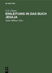 Einleitung in das Buch Jesaja : Deutsche Übersetzung unter durchgängiger Mitwirkung des Verfassers