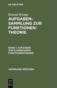 Aufgaben zur elementaren Funktionentheorie (Sammlung Göschen 877)