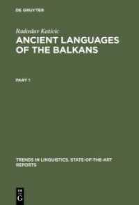 Radoslav Katicic: Ancient Languages of the Balkans. Part 1 Ancient Languages of the Balkans (Trends in Linguistics. State-of-the-Art Reports 4)