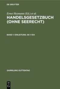 Handelsgesetzbuch (ohne Seerecht) / Erstes Buch: Einleitung.    1-104 (Sammlung Guttentag)