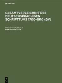 Gesamtverzeichnis des deutschsprachigen Schrifttums 1700-1910 (GV). Band 29 Dien - Dom