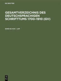 Gesamtverzeichnis des deutschsprachigen Schrifttums 1700-1910 (GV). Band 83 Kuo - Lam