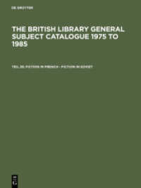 The British Library General Subject Catalogue 1975 to 1985. Teil 26 Fiction in French - Fiction in Soviet
