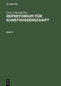 Repertorium fur Kunstwissenschaft. Band 11 -- Hardback (German Language Edition) （Photomecha）