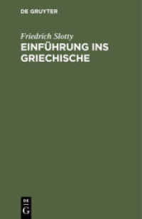 Einführung ins Griechische : Für Universitätskurse und zum Selbststudium Erwachsener