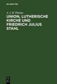 Union， lutherische Kirche und Friedrich Julius Stahl