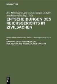 Entscheidungen des Reichsgerichts in Zivilsachen. Band 171 Entscheidungen des Reichsgerichts in Zivilsachen. Band 171