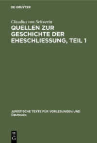 Claudius Schwerin: Quellen zur Geschichte der Eheschliessung / Claudius Schwerin: Quellen zur Geschichte der Eheschliess (Claudius Schwerin: Quellen zur Geschichte der Eheschliessung Teil 1)