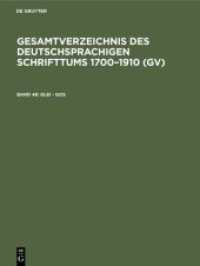 Gesamtverzeichnis des deutschsprachigen Schrifttums 1700-1910 (GV). Band 48 Glei - Gos