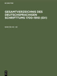 Gesamtverzeichnis des deutschsprachigen Schrifttums 1700-1910 (GV). Band 105 Oo - Oz