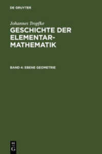Johannes Tropfke: Geschichte der Elementarmathematik. Band 4 Ebene Geometrie