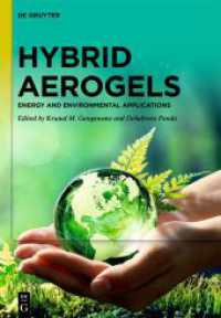 Hybrid Aerogels : Energy and Environmental Applications （2024. X, 292 S. 9 b/w and 66 col. ill., 22 b/w tbl. 240 mm）