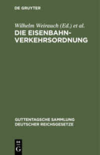 Die Eisenbahn-Verkehrsordnung (Guttentagsche Sammlung deutscher Reichsgesetze 91)
