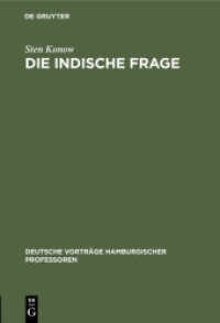 Die indische Frage : 13. Nov 14 (Deutsche Vorträge hamburgischer Professoren 8)
