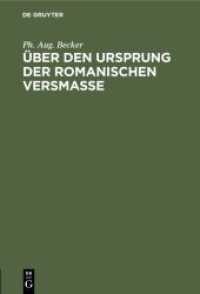 Über den Ursprung der romanischen Versmasse : Habilitationsschrift