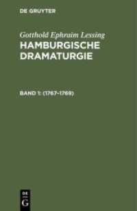 Hamburgische Dramaturgie: 1767-1769， Band 1/2