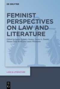 Feminist Perspectives on Law and Literature (Law & Literature 26) （2025. IX, 336 S. 1 b/w and 1 col. ill. 230 mm）