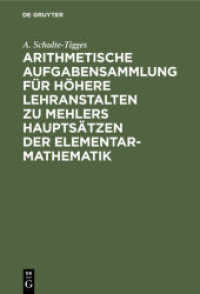 Arithmetische Aufgabensammlung für höhere Lehranstalten zu Mehlers Hauptsätzen der Elementar-Mathematik : Unterstufe