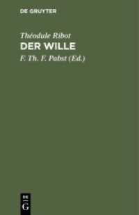 Der Wille : Pathologisch-psychologische Studien