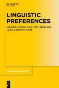 Linguistic Preferences (Trends in Linguistics. Studies and Monographs [TiLSM] 358)